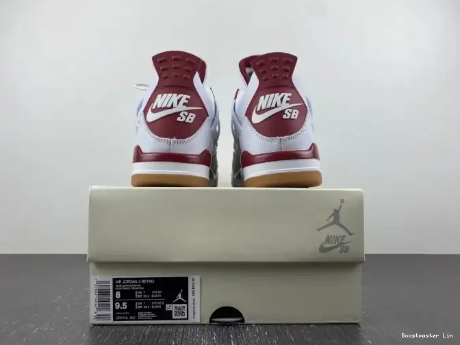 Bmlin Red Retro Jordan 4 DR5415-160 Pine SB 0526